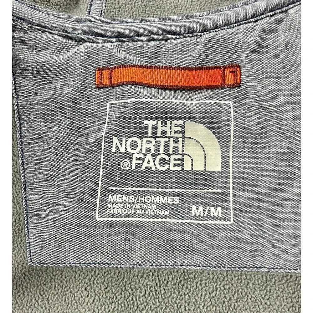 The North Face Red Plaid Hoodie Thick Style Full Zip Jacket Size Medium